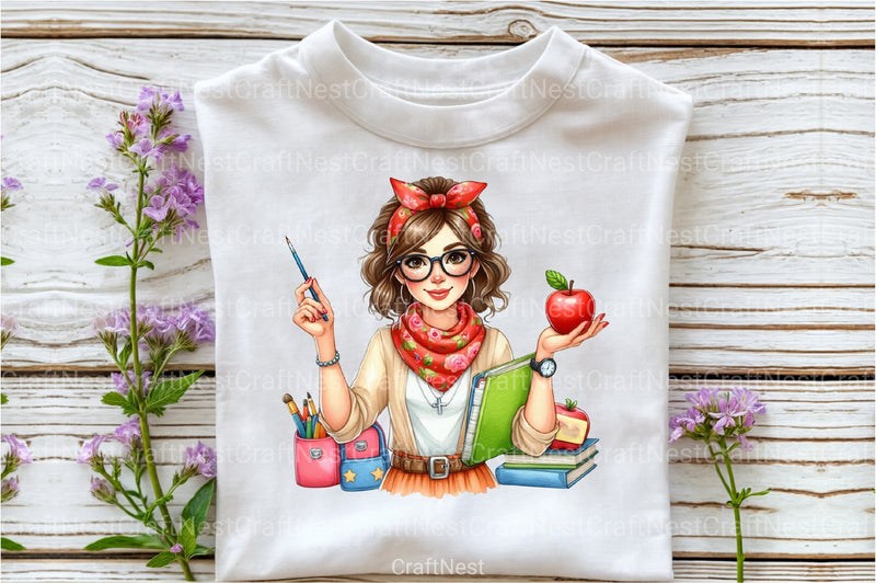 Messy Bun Bandana Mom Life Clipart Bundle 2 - CraftNest - Digital Crafting and Art