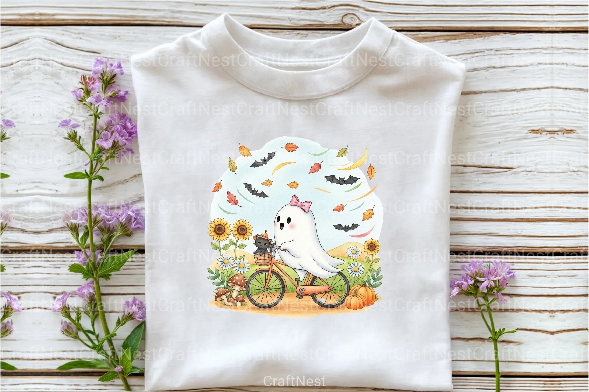 Halloween Ghost Cat Autumn Clipart Bundle - CraftNest - Digital Crafting and Art