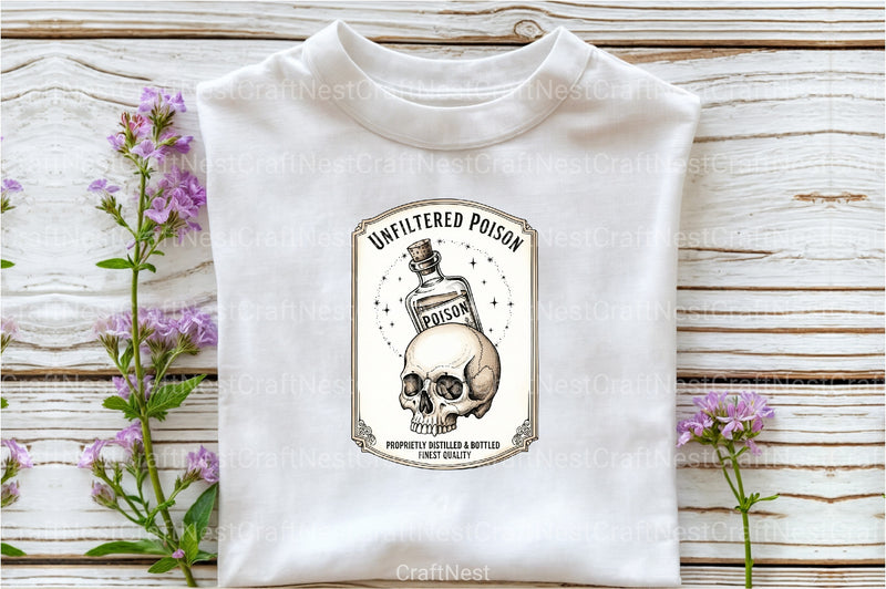 Vintage Halloween Potion Labels Clipart Bundle 1 - CraftNest - Digital Crafting and Art