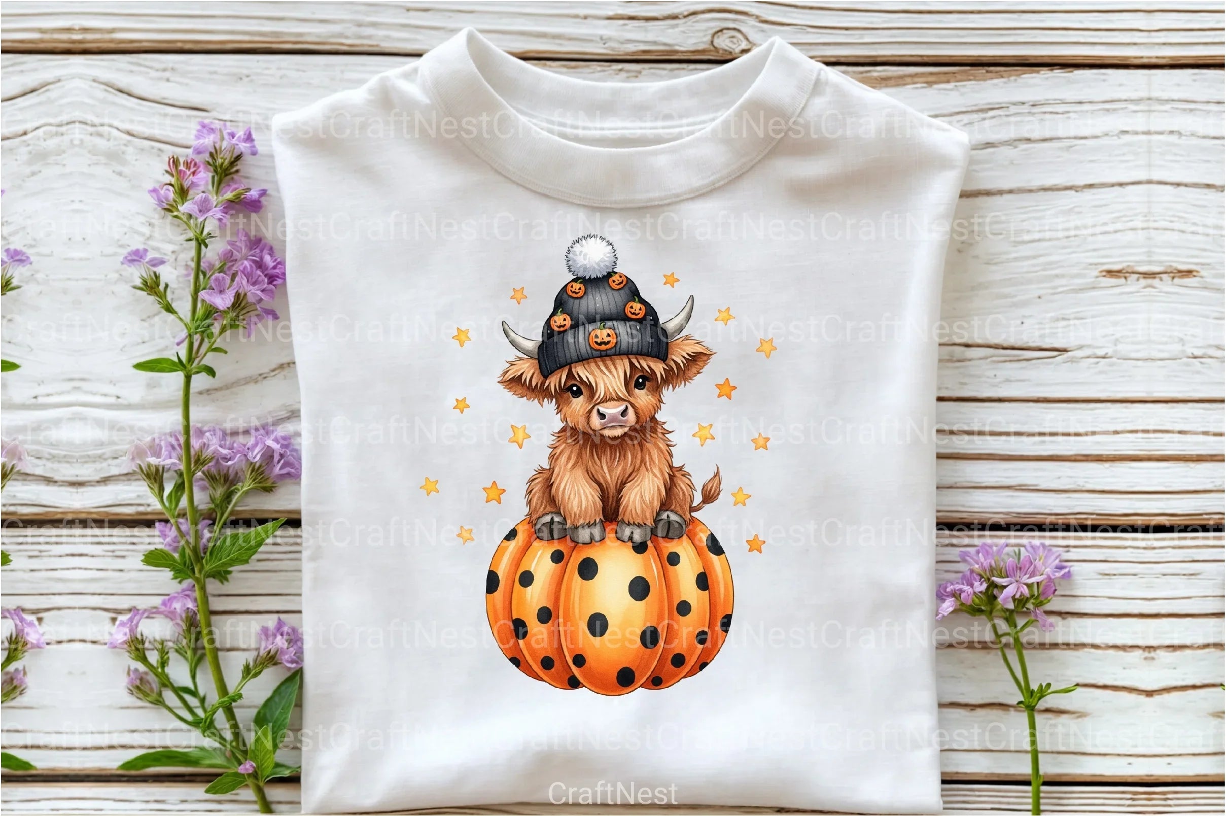 Cute Highland Cow Halloween Clipart Bundle 4 - CraftNest - Digital Crafting and Art