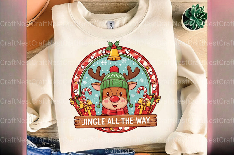 Christmas Reindeer Sign Clipart Bundle - CraftNest - Digital Crafting and Art