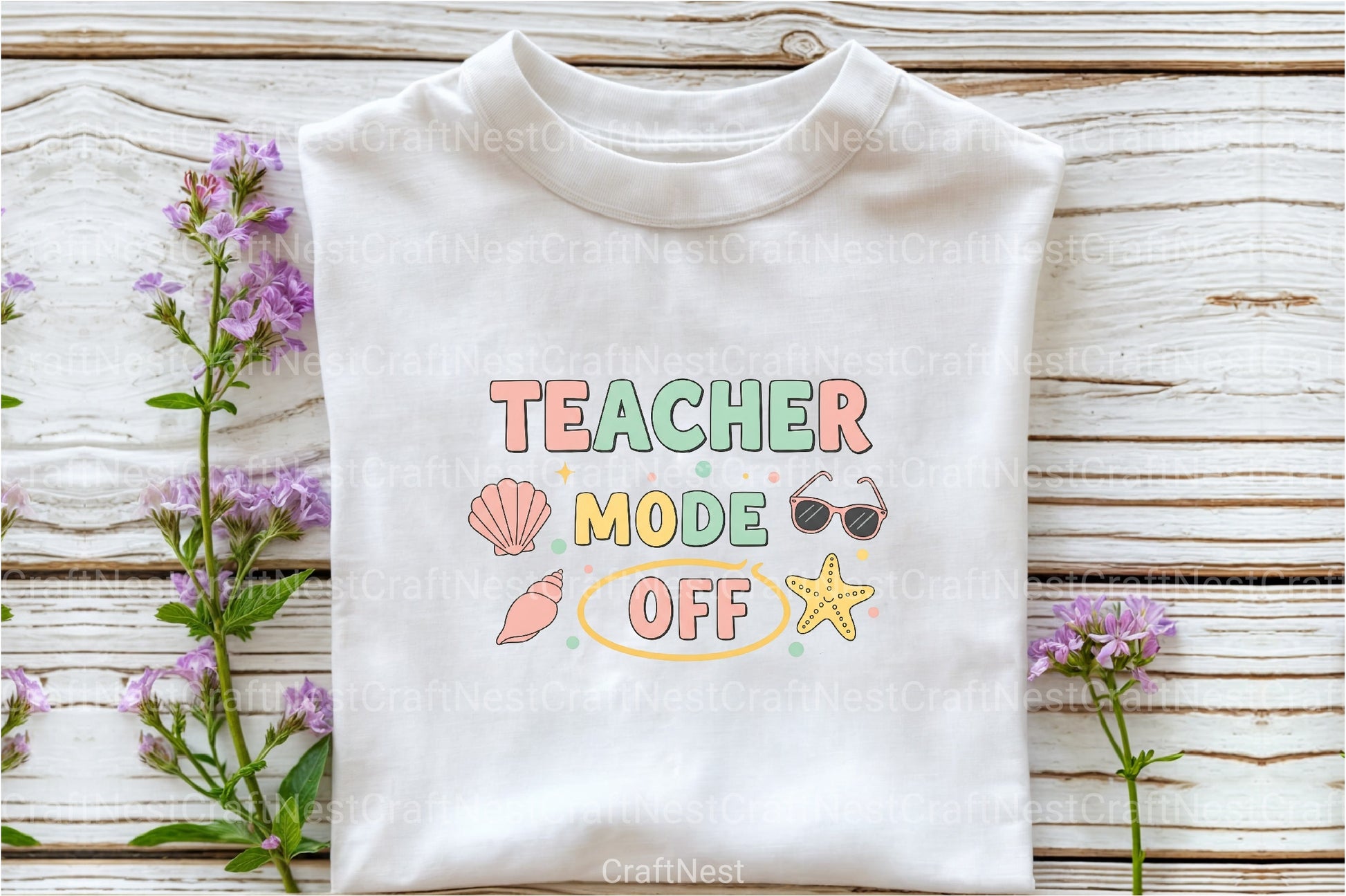 Teacher Summer Mode Off Clipart Bundle - CraftNest - Digital Crafting and Art