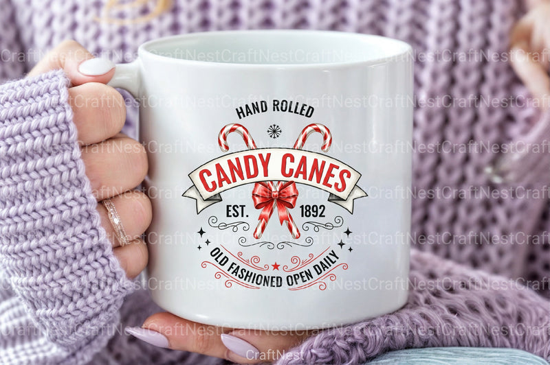 Christmas Candy Cane Vector Clipart Bundle - CraftNest - Digital Crafting and Art