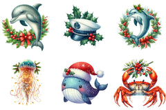 Merry Maritime Christmas Clipart Bundle 1 - CraftNest - Digital Crafting and Art