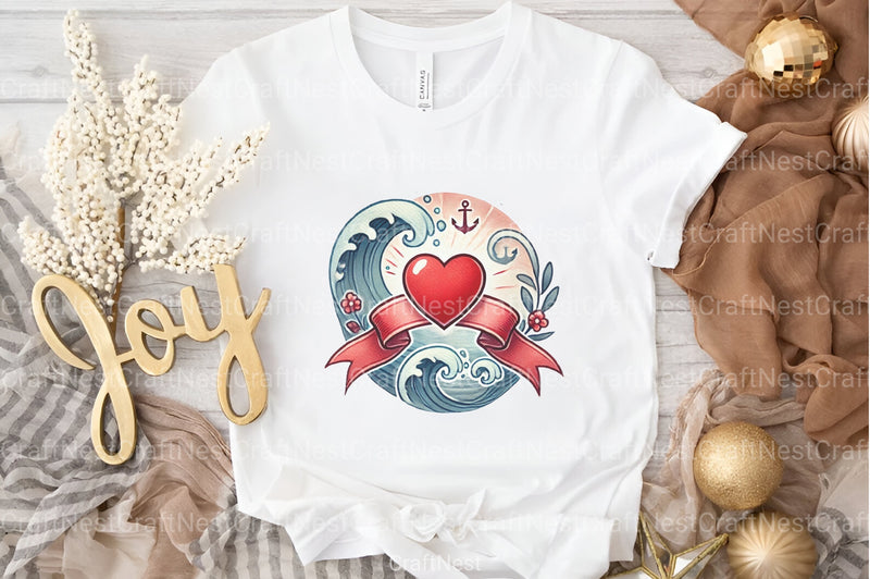 Nautical Valentine's Clipart Bundle - CraftNest - Digital Crafting and Art