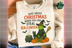 Merry Christmas Green Monster Clipart Bundle - CraftNest - Digital Crafting and Art