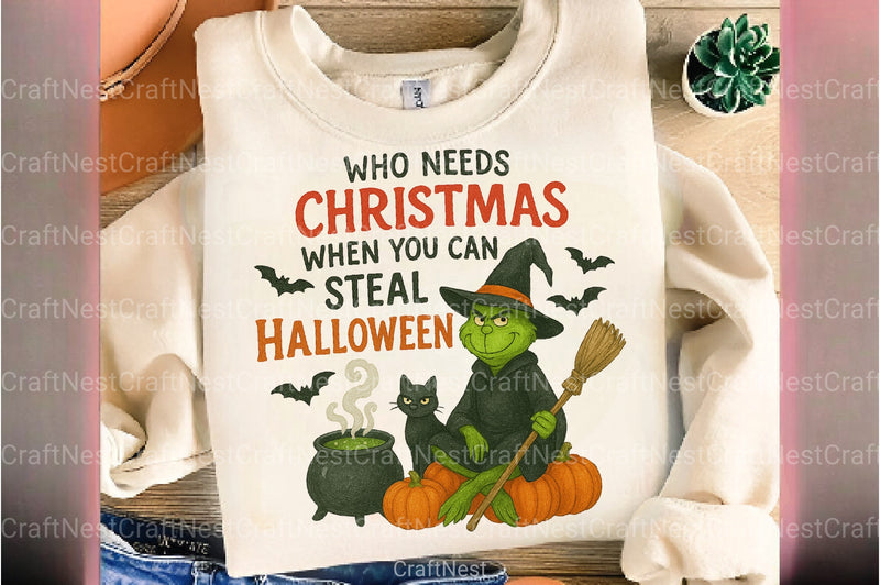 Merry Christmas Green Monster Clipart Bundle - CraftNest - Digital Crafting and Art