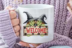 Witches Welcome Illustration Art Clipart Bundle - CraftNest - Digital Crafting and Art