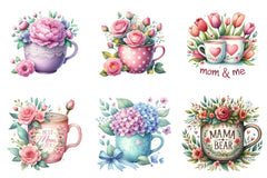 Mother's Day Floral Mug Wrap Bundle - CraftNest - Digital Crafting and Art