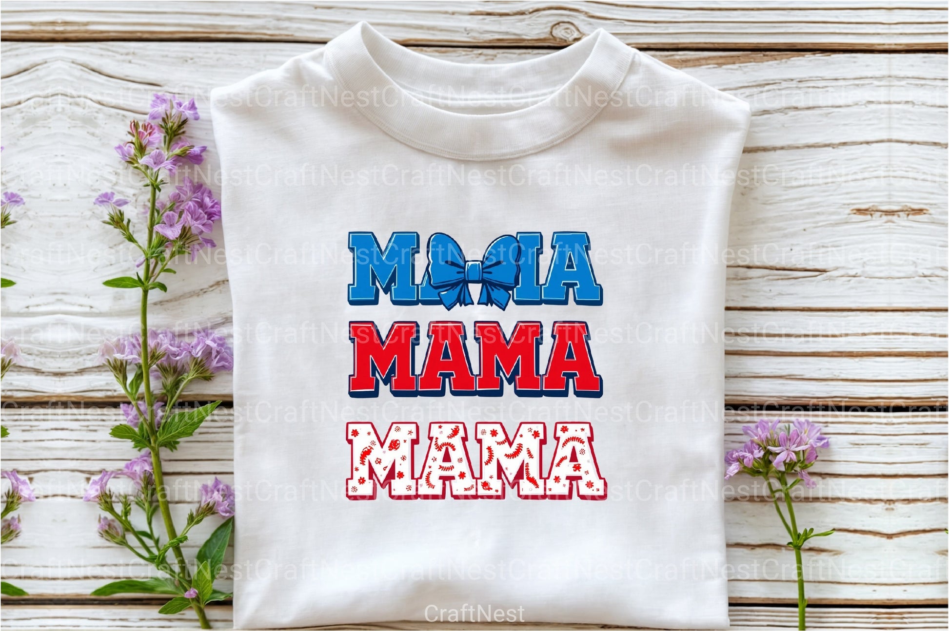 Baseball Mama Coquette Bow Clipart Bundle - CraftNest - Digital Crafting and Art