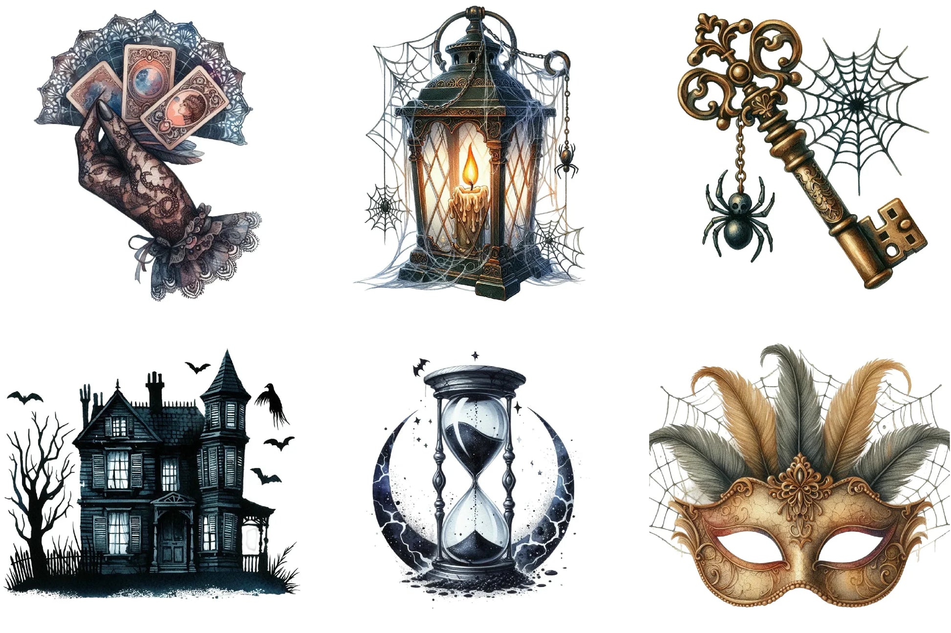 Vintage Halloween Clipart Bundle - CraftNest - Digital Crafting and Art