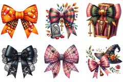 Halloween Coquette Bow Clipart Bundle - CraftNest - Digital Crafting and Art