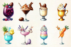 Easter Cocktail Collection Clipart Bundle - CraftNest - Digital Crafting and Art