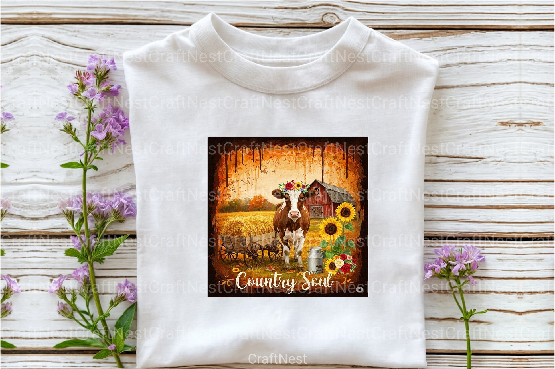 Vintage Country Western Brushstroke Clipart Bundle - CraftNest - Digital Crafting and Art