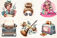 Sarcastic Housewife Clipart Bundle - CraftNest - Digital Crafting and Art