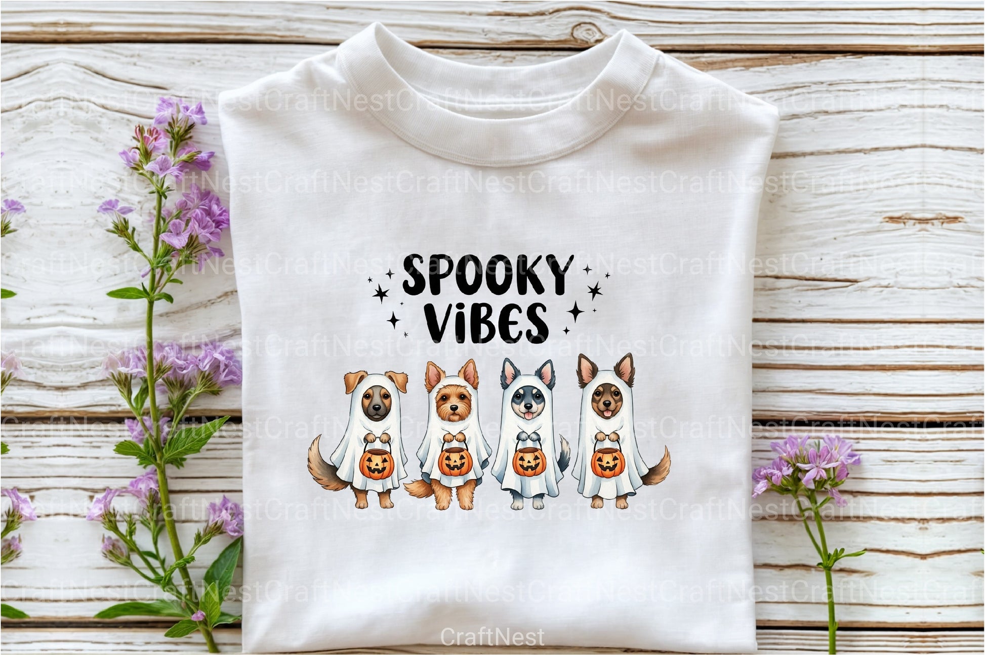 Spooky Dog Embroidery Clipart Bundle - CraftNest - Digital Crafting and Art