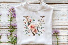 Floral Alphabet Clipart Bundle 9 - CraftNest - Digital Crafting and Art