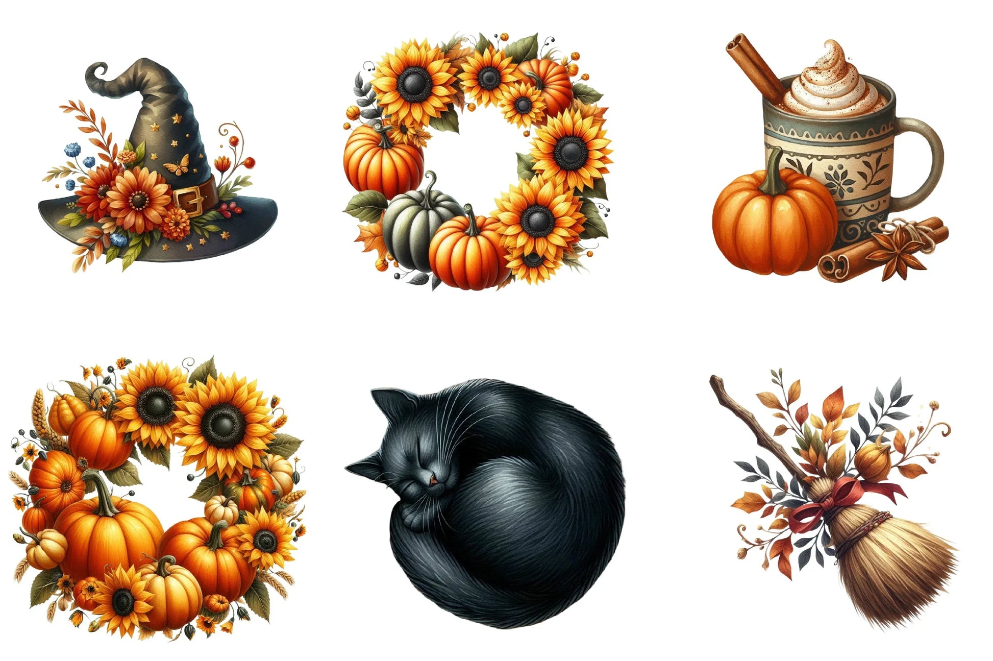 Fall Halloween Clipart Bundle - CraftNest - Digital Crafting and Art