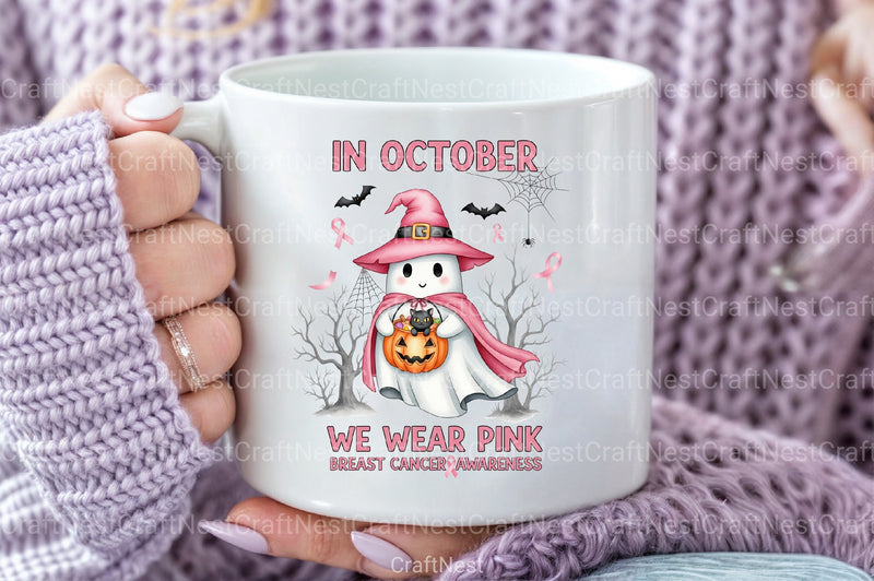 Halloween Breast Cancer Clipart Bundle 7 - CraftNest - Digital Crafting and Art