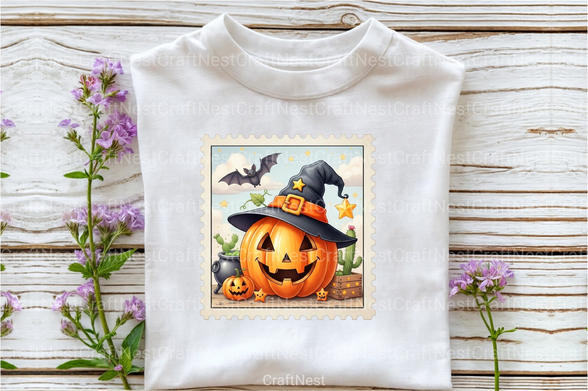 Pumpkin Postage Stamp Clipart Bundle 1234 - CraftNest - Digital Crafting and Art