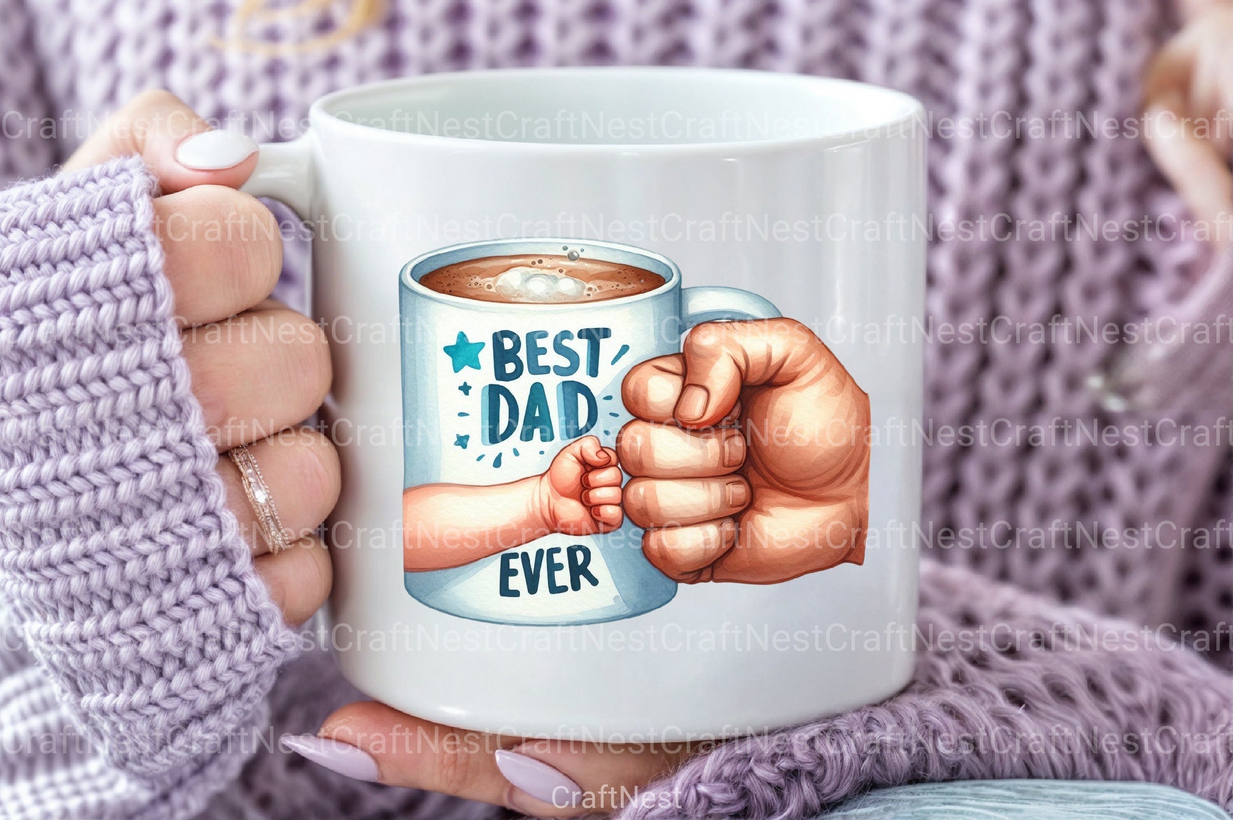 Kids Father’s Day Fist Bump Clipart Bundle 3 - CraftNest - Digital Crafting and Art