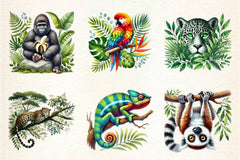 Jungle Animal Clipart Bundle - CraftNest - Digital Crafting and Art