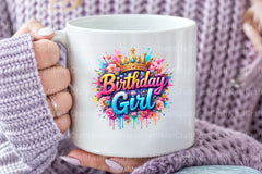 Birthday Girl Floral Clipart Bundle 99 - CraftNest - Digital Crafting and Art