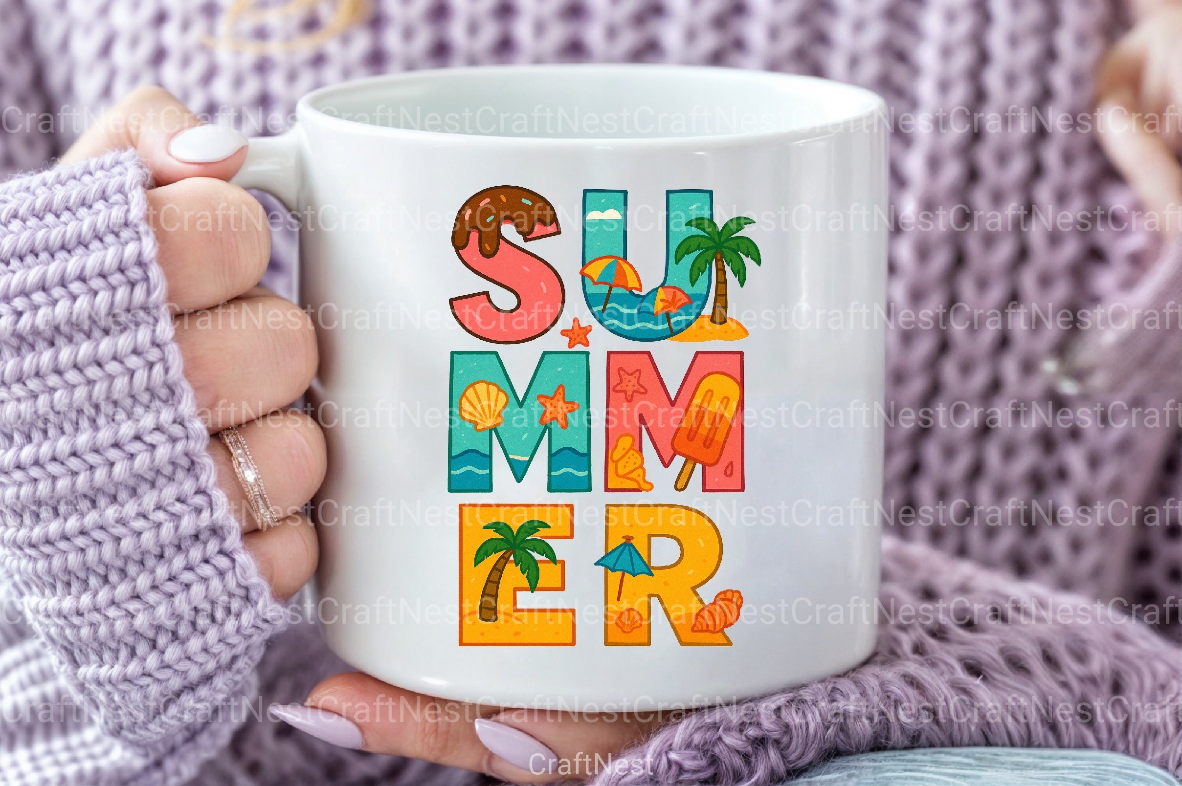 Summer Clipart Bundle: Vibrant Seasonal Graphics - CraftNest - Digital Crafting and Art