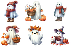 Ghost Fall Halloween Clipart Bundle - CraftNest - Digital Crafting and Art