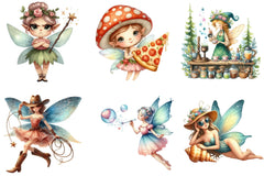 Quirky Funny Fairy Clipart Bundle - CraftNest - Digital Crafting and Art