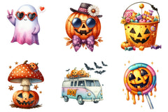 Groovy Halloween Clipart Bundle 26 - CraftNest - Digital Crafting and Art