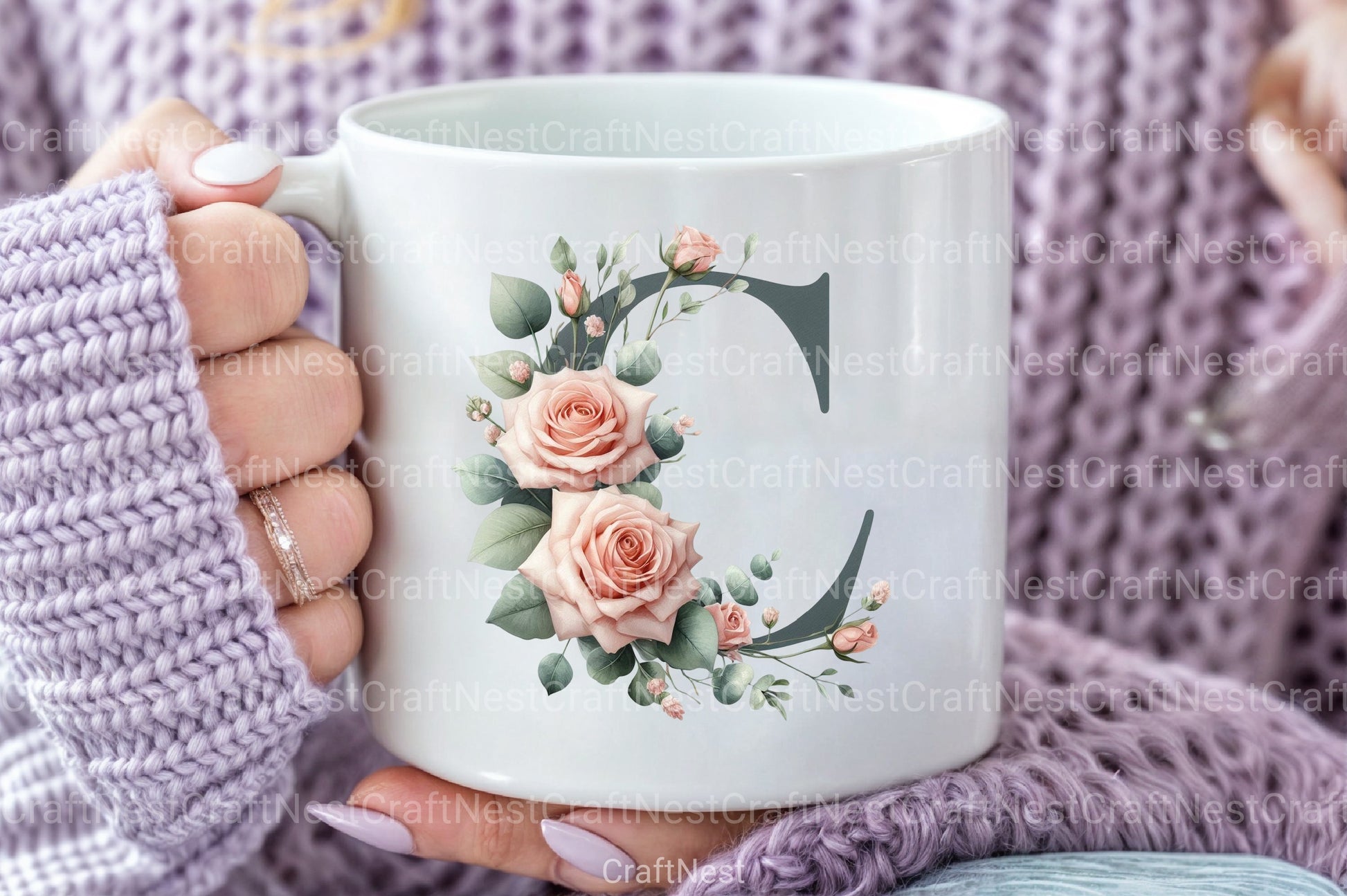 Floral Alphabet Clipart Bundle 12 - CraftNest - Digital Crafting and Art