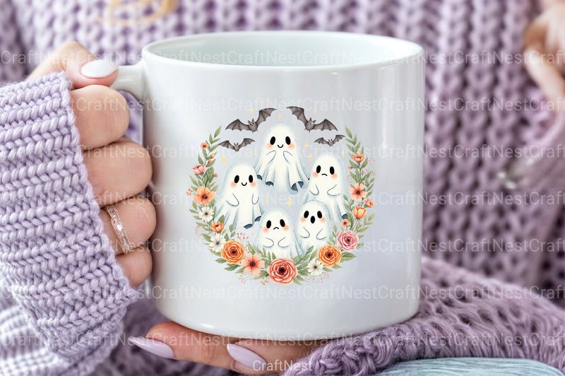 Ghost Spooky Season Pumpkin Halloween Clipart Bundle - CraftNest - Digital Crafting and Art