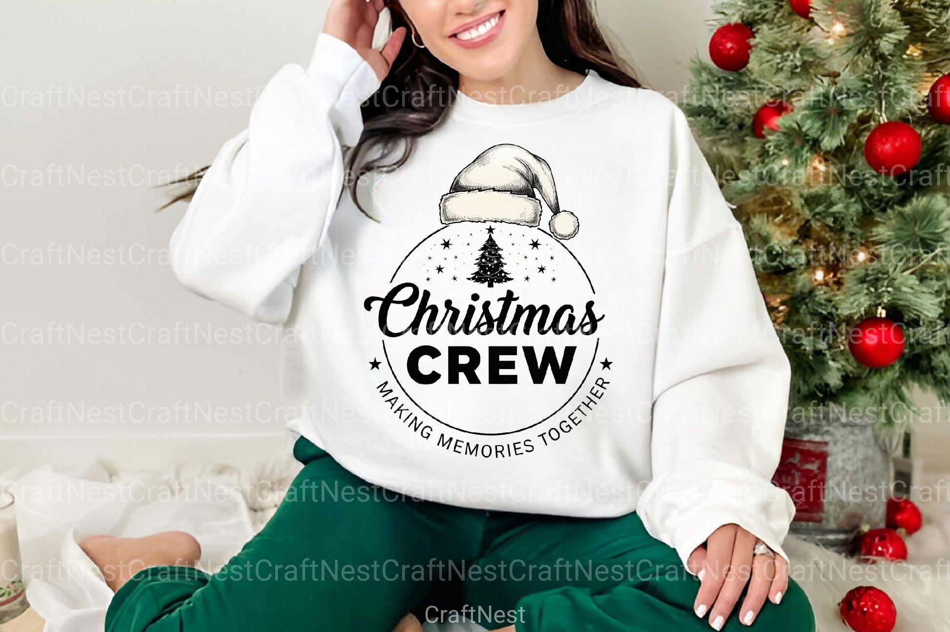 Santa Hat Crew Illustration Clipart Bundle - CraftNest - Digital Crafting and Art