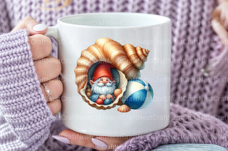 Seashell Gnome Clipart Bundle 44 - CraftNest - Digital Crafting and Art
