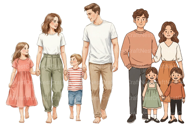 Family Clipart Bundle - CraftNest - Digital Crafting and Art
