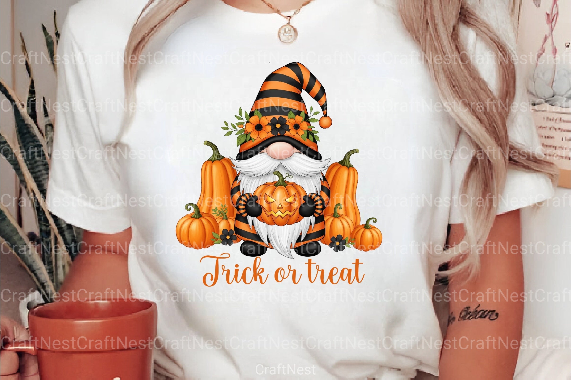 Trick or Treat Gnome Clipart Bundle - CraftNest - Digital Crafting and Art