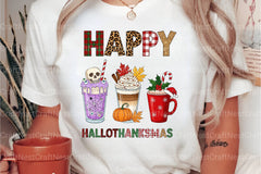 Happy Hallothanksmas T-Shirt & Clipart Bundle - CraftNest - Digital Crafting and Art