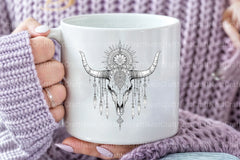 Boho Skull Western Design Clipart Bundle - CraftNest - Digital Crafting and Art