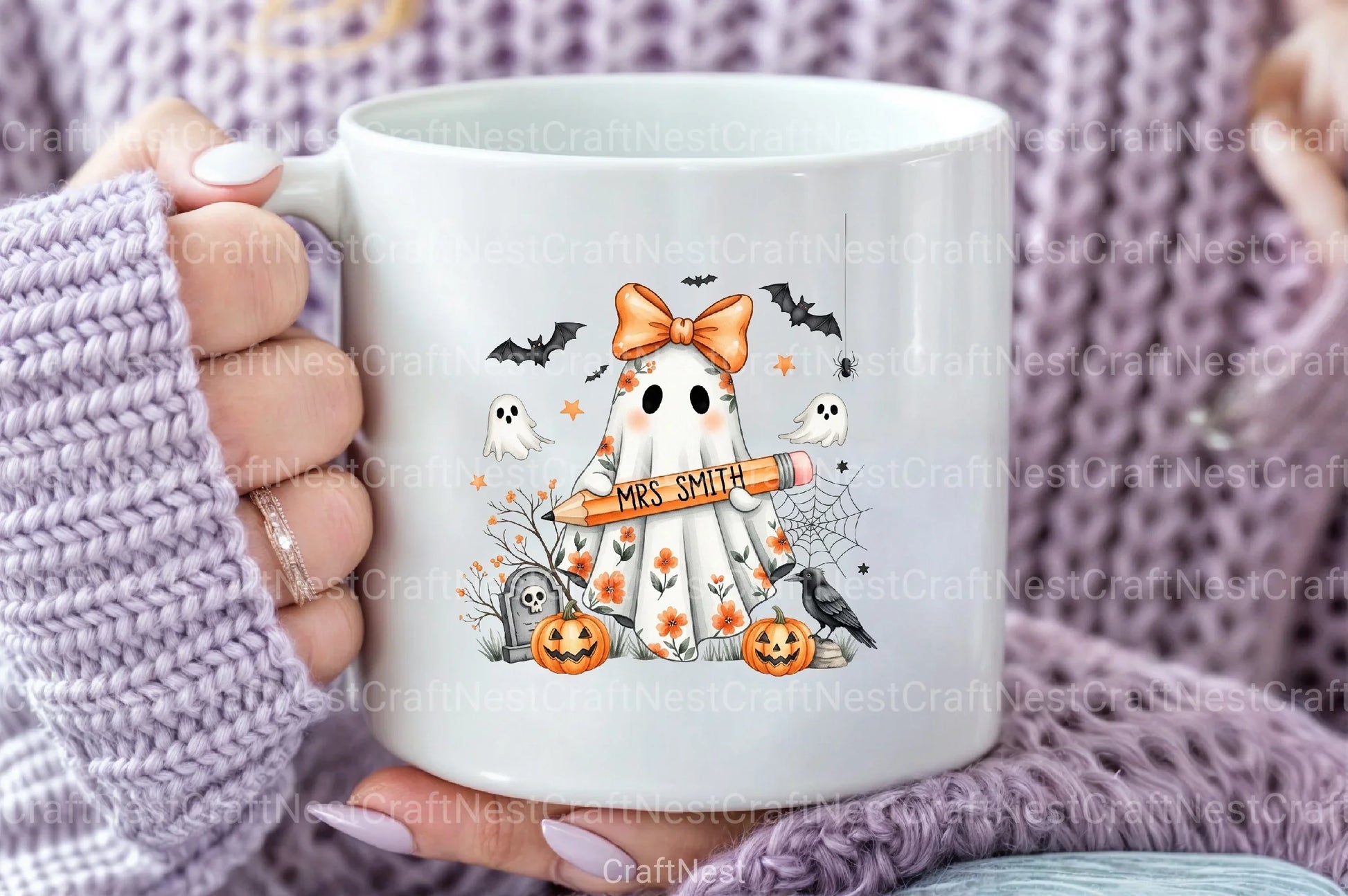 Floral Teacher Halloween Clipart Bundle - CraftNest - Digital Crafting and Art