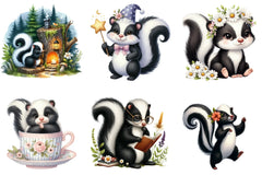 Cute Skunk Clipart Bundle - CraftNest - Digital Crafting and Art