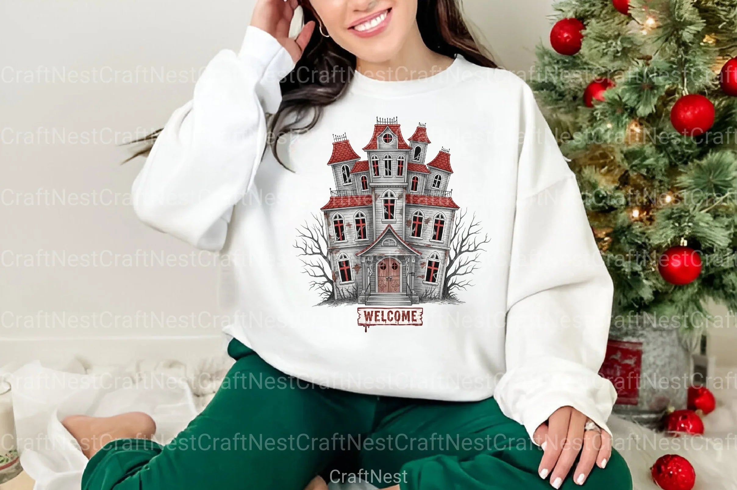 Haunted House Illustration Art Clipart Bundle - CraftNest - Digital Crafting and Art