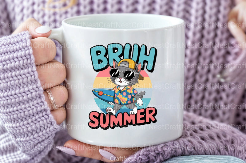 Summer Funny Cat Clipart Bundle - CraftNest - Digital Crafting and Art