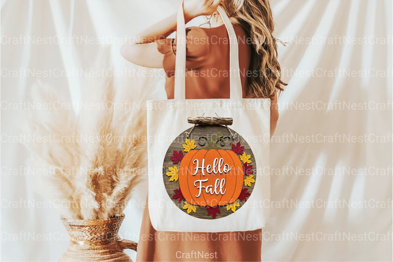Hello Fall Door Hanger Clipart Bundle - CraftNest - Digital Crafting and Art