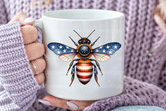 Patriotic Bee Independence Day American Clipart Bundle - CraftNest - Digital Crafting and Art