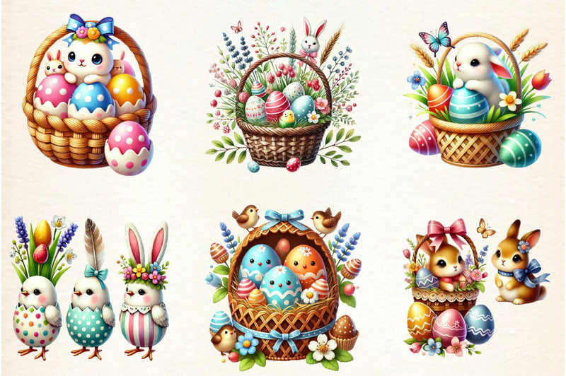 Easter Coquetter Clipart Bundle - CraftNest - Digital Crafting and Art
