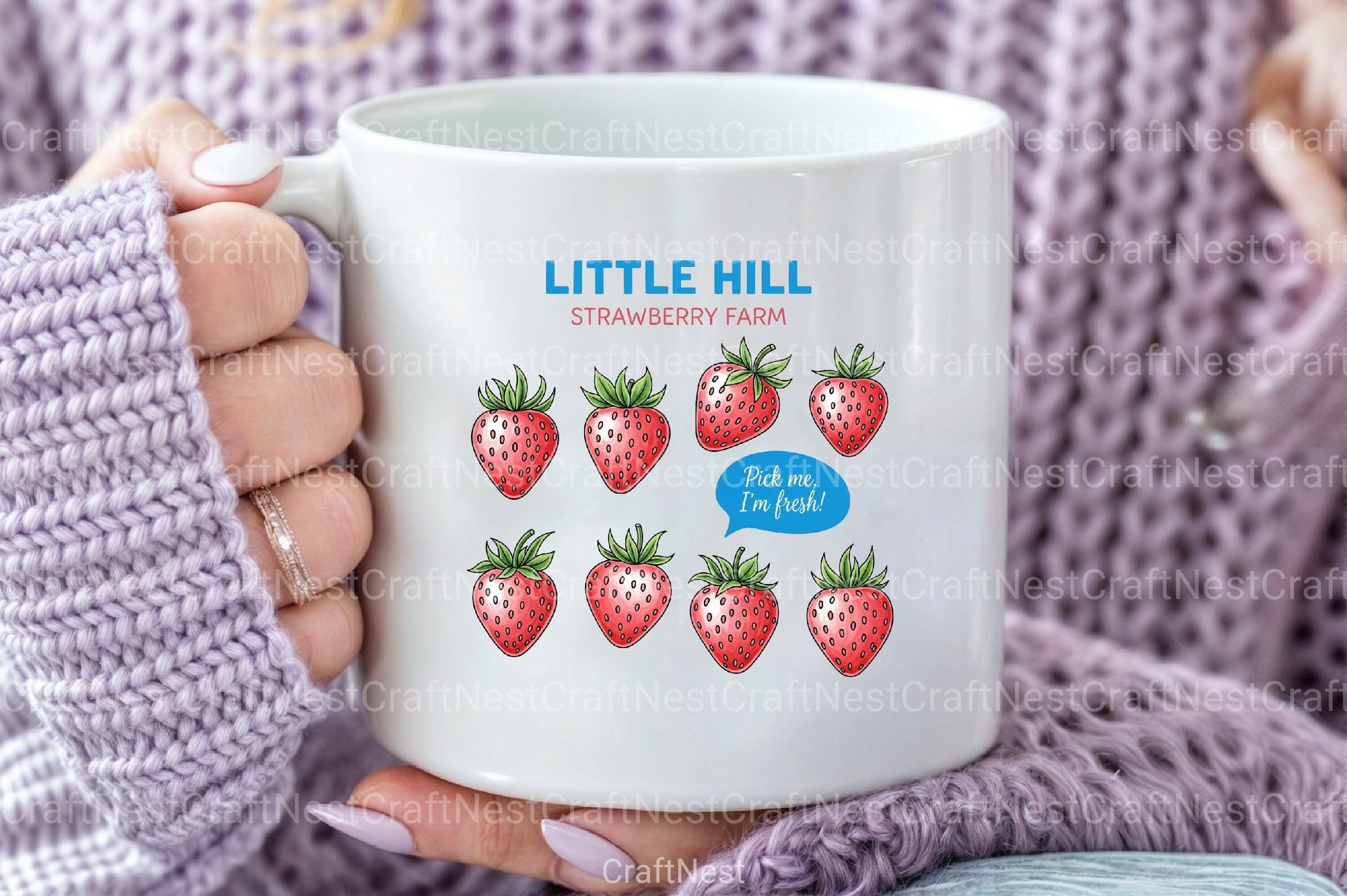 Farmers Market Strawberry Hand Drawn Clipart Bundle - CraftNest - Digital Crafting and Art