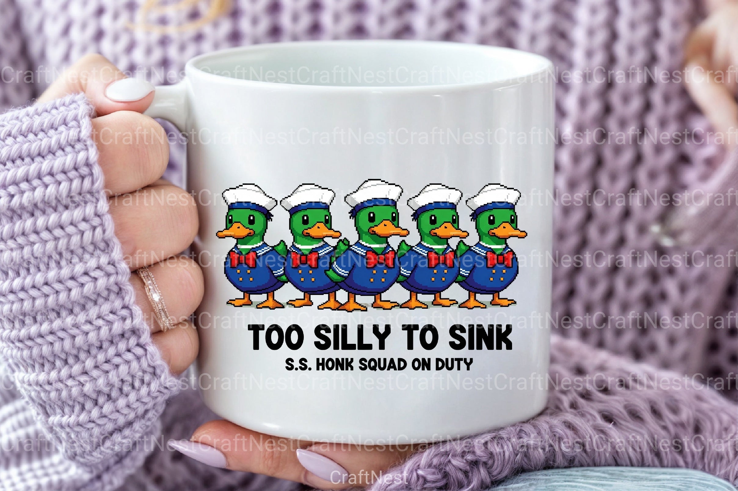 Blocky Style Funny Summer Goose Clipart Bundle 167 - CraftNest - Digital Crafting and Art