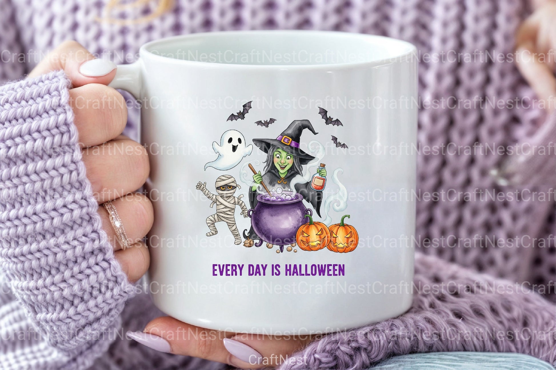 Every Day Is Halloween: Retro Spooky Clipart Bundle - CraftNest - Digital Crafting and Art