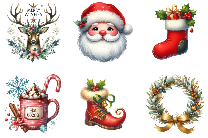 Christmas Gift Labels Clipart Bundle - CraftNest - Digital Crafting and Art